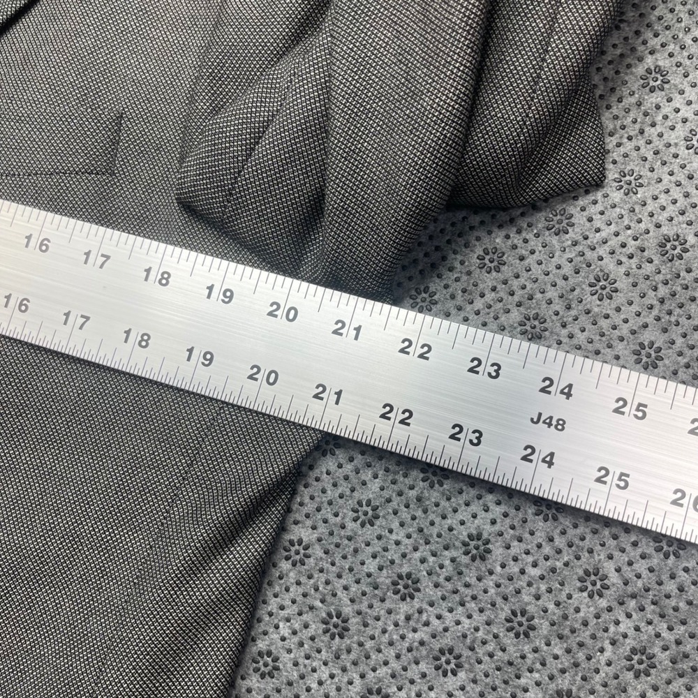 Vintage‎ USA Monsieur Givenchy Grey Double Breasted Blazer Jacket Peak Lapel 40L - Picture 4 of 14